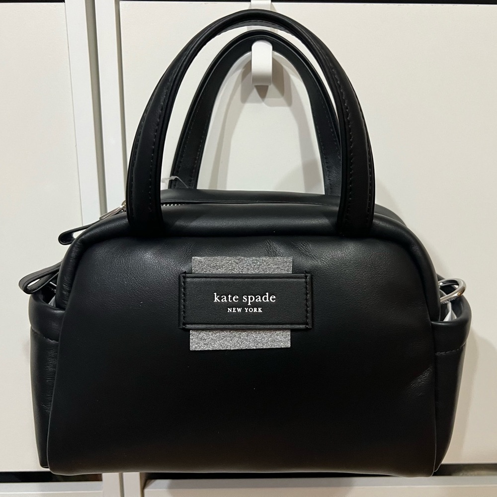 NWT Kate Spade Classic Black Puffed Satchel Bag👜